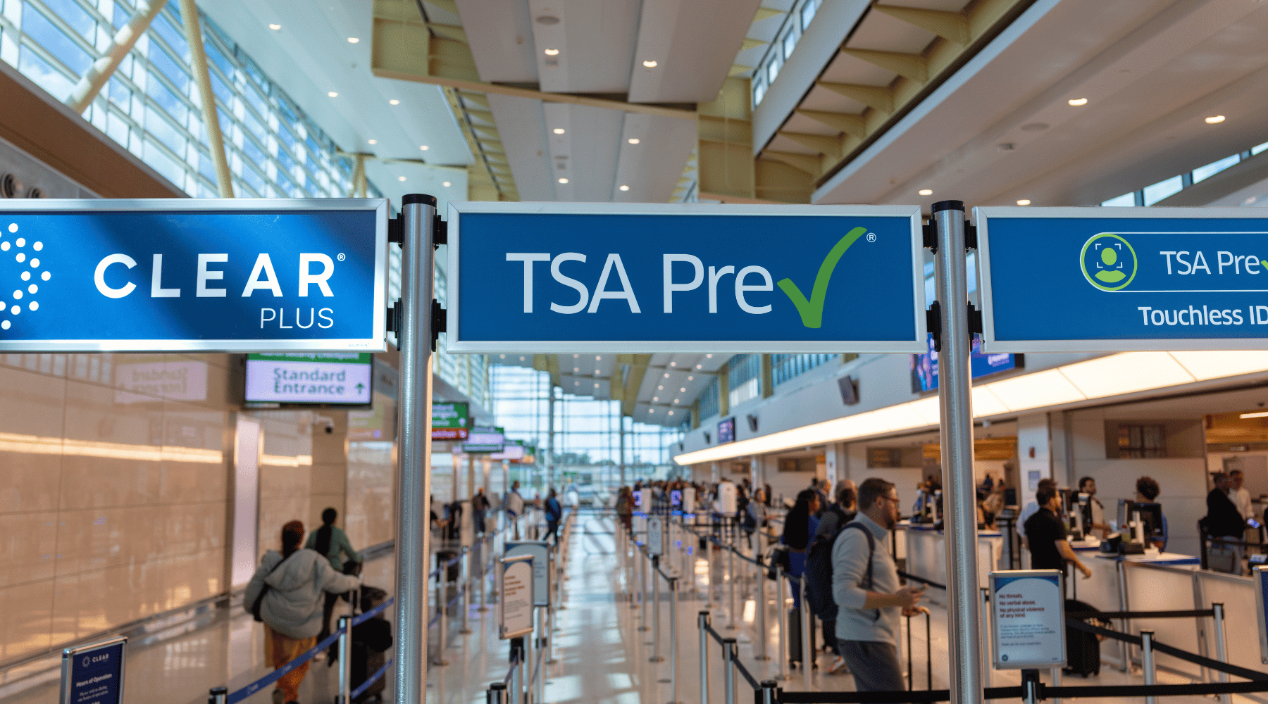 TSA Precheck line in airport